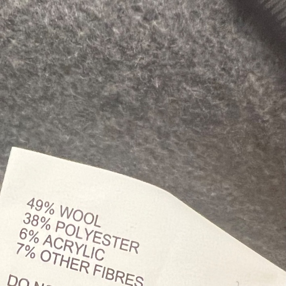 French Connection long grey wool blend coat - Picture 4 of 4